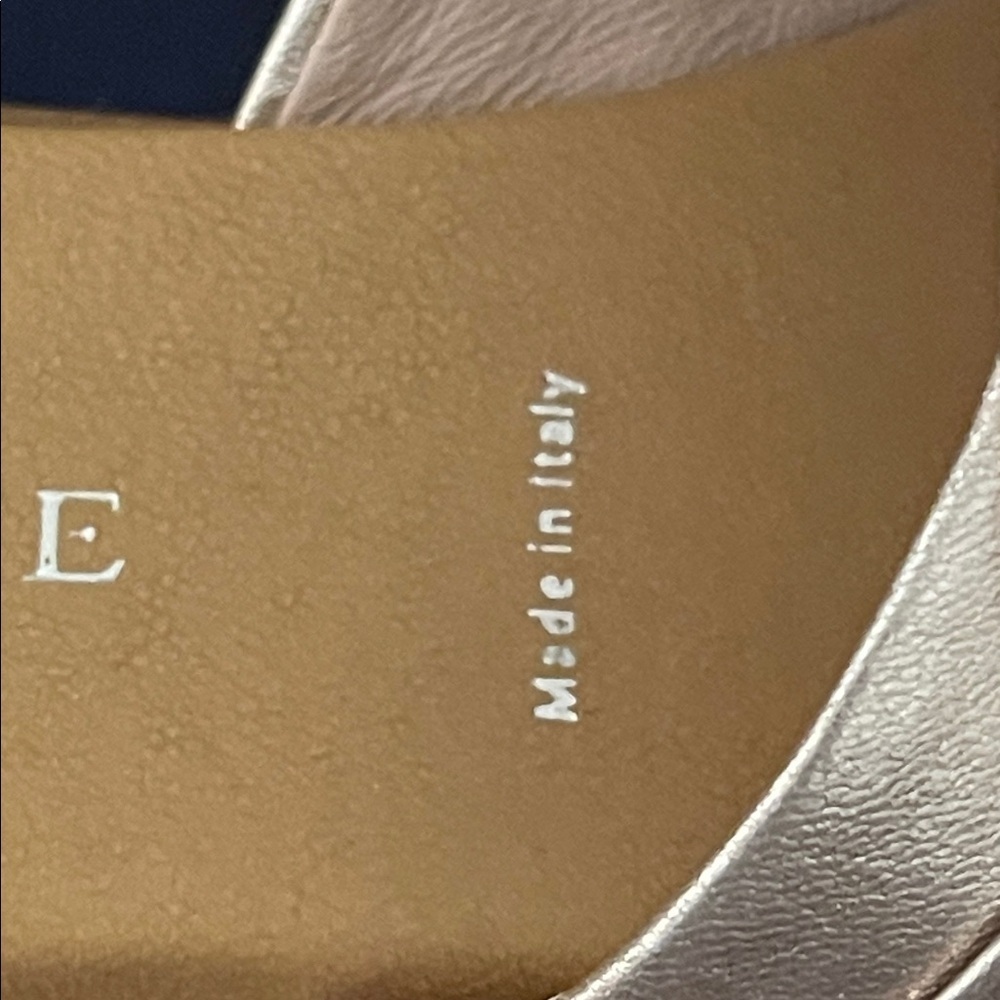 NIB RON WHITE Champagne/ Gold Genuine Leather Veronica Sandals Sz. 36/ US-6 - Picture 16 of 17